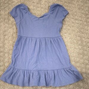 Cat & Jack Blue Casual Kids Dress